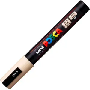 Posca Marcador PC-5M No Permanente Punta Forma De Bala 1,8 - 2,5 Mm Beige