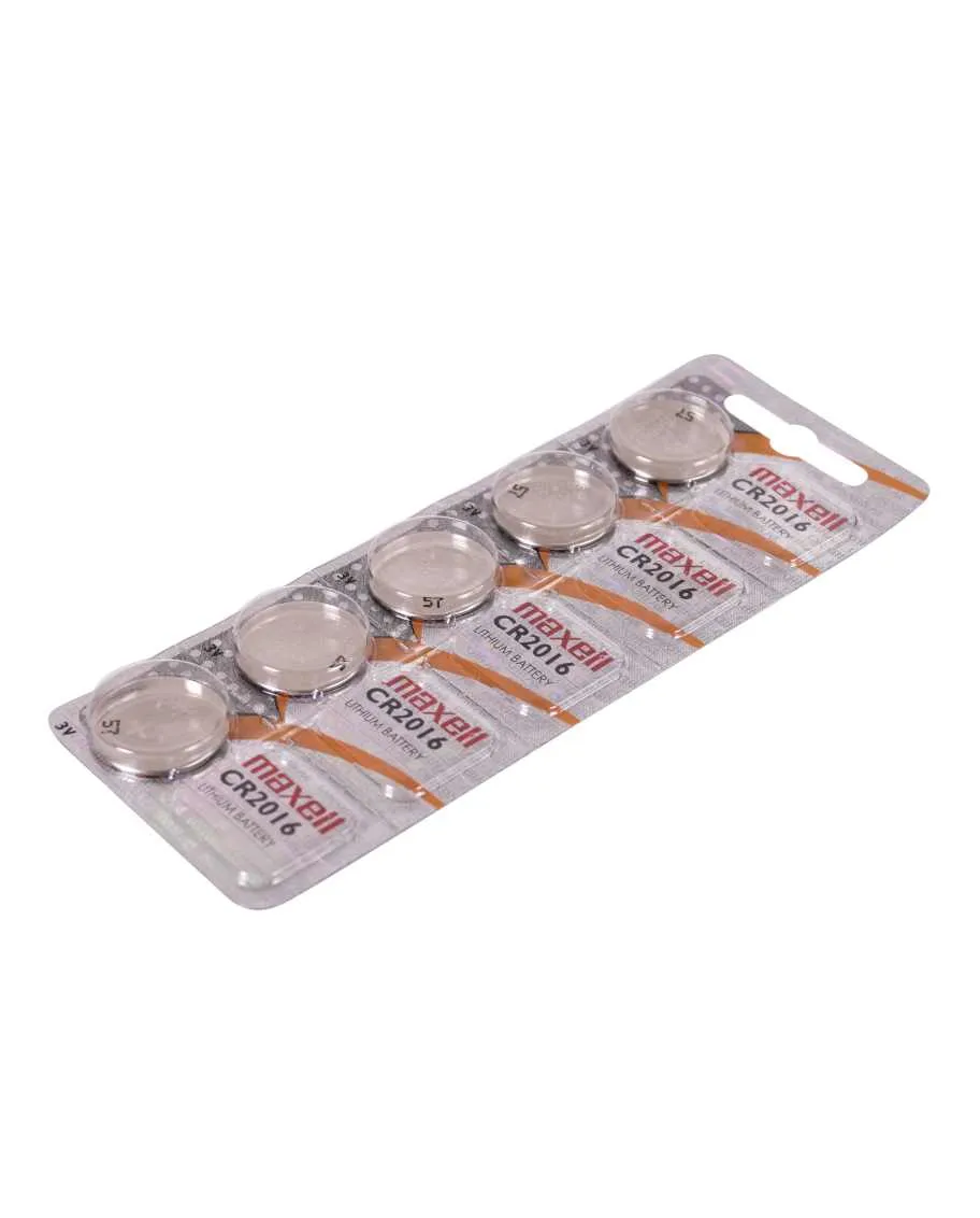 PILAS CR2016 MAXELL CR2016-B5 GD 3V BLISTER 5 UNIDAD (ecotasas incluidas)