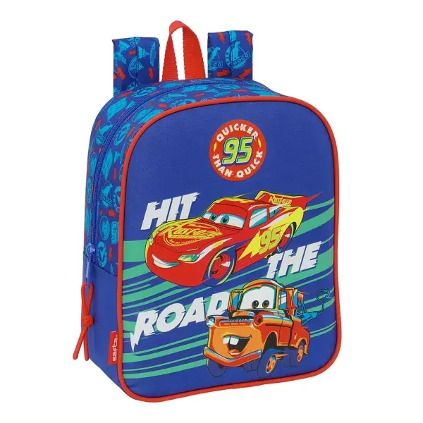 Safta Mochila Guardería Adaptable a Carro con Cremallera y Tarjeta de Identificación - 6L - Azul