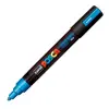 Posca Marcador PC-5M No Permanente Punta Forma De Bala 1,8 - 2,5 Mm Azul Metálico