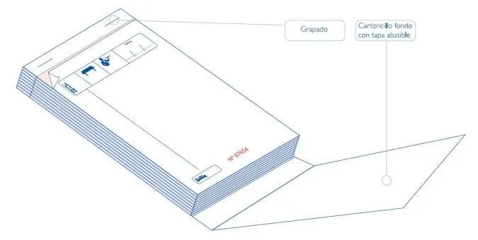 Talonario De Comandas 10X15 Duplicado Modelo Raya