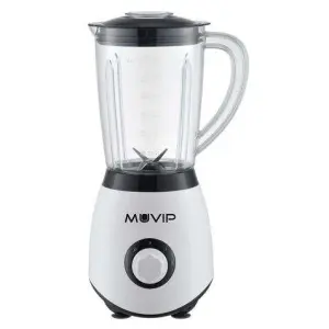 Muvip Batidora de Vaso 1300W 1.5L con 2 Velocidades y Cuchillas de Acero Inoxidable