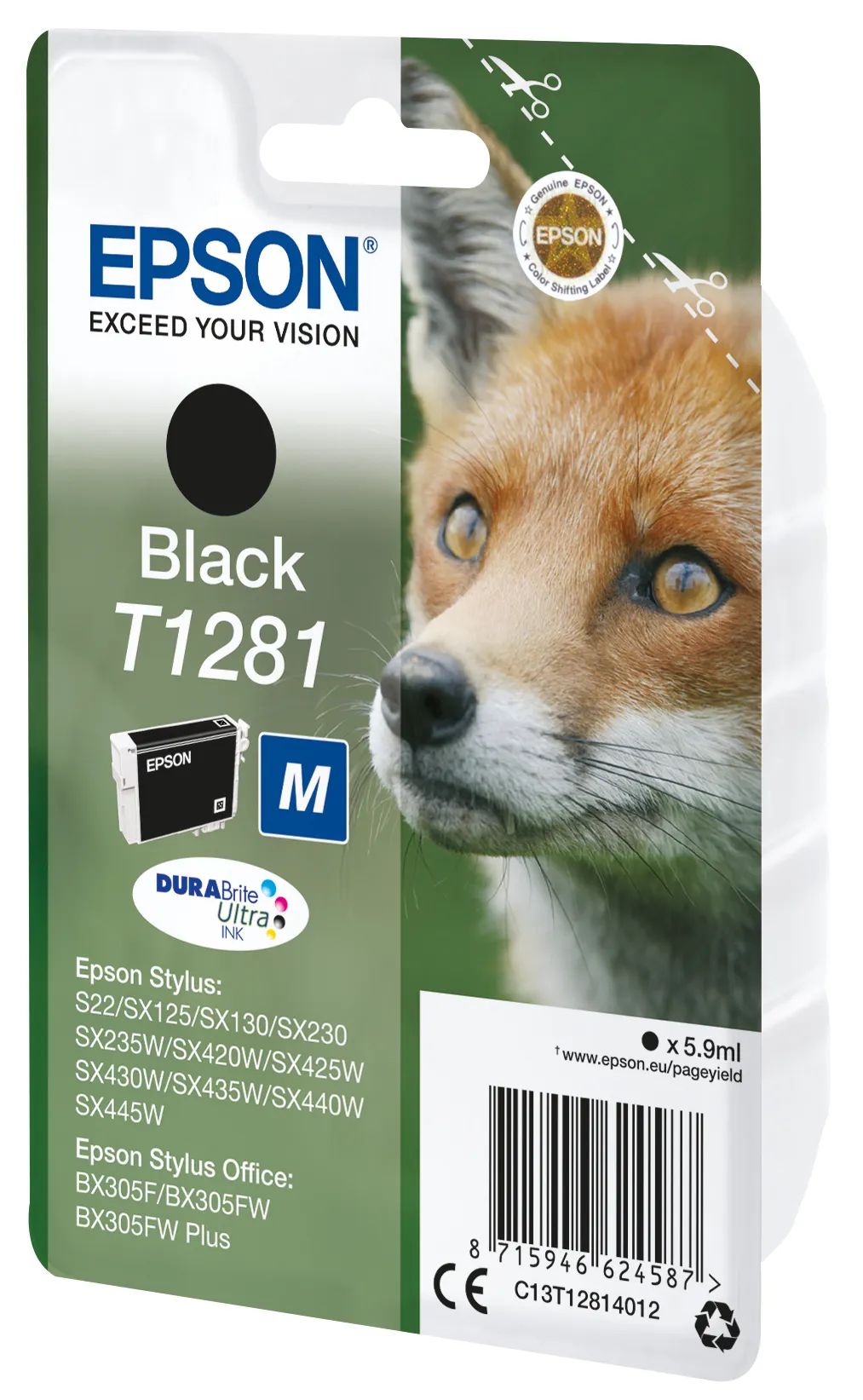Epson Cartucho T1281 Negro Original para Impresoras