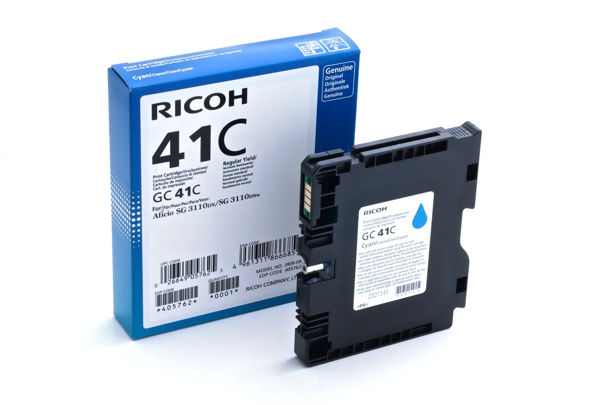 Ricoh GC41 Cyan Cartucho de Gel Original - 405762