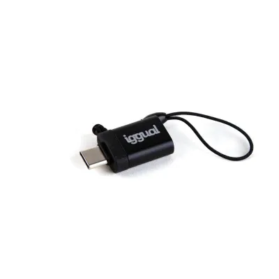 Iggual Adaptador Usb Otg Tipo C A Usb-A 3.1 Negro