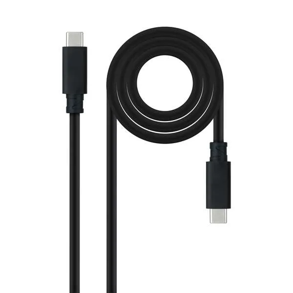 Nanocable Cable Usb 3.1 Gen2 5A Usb-C/M-Usb-C/M 0.5M - Color Negro