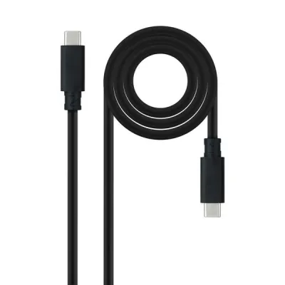 Nanocable Cable USB 3.1 Gen2 5A USB-C a USB-C 0.5m Color Negro