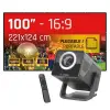 iggual Proyector 4K Con Lona De Proyección 100