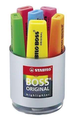 Stabilo Marcador Fluorescente Boss Original Amarillo Blíster 4 Ud