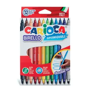 Carioca Rotulador Birello Doble Punta Fina/Media Colores Surtidos Estuche 12 Ud
