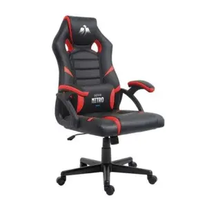 Cromad Nitro Gaming Chair - Altura Regulable con Pistón de Gas Clase 2 - Negro/Rojo