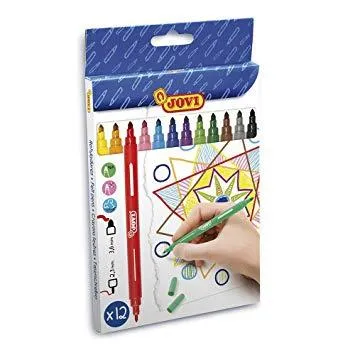 Jovi Rotuladores Doble Punta 175Mm Estuche De 12 C/Surtidos