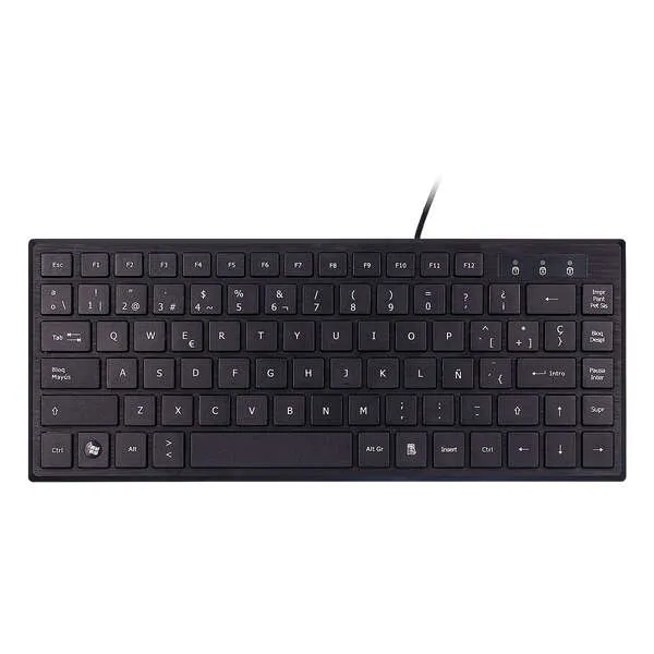 Unykach Kb302 Mini Teclado Usb Con 83 Teclas - Ultraplano - Color Negro