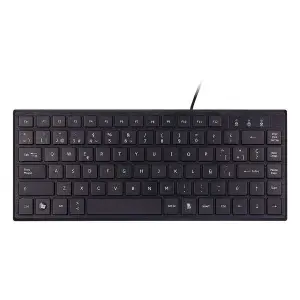 UNYKAch Teclado Compacto Ultra Plano KB 302 Mini USB Negro