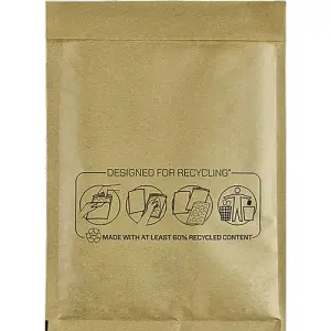 Fellowes Pack de 100 Bolsas de Burbujas Acolchadas 180x260mm con Cierre Autoadhesivo