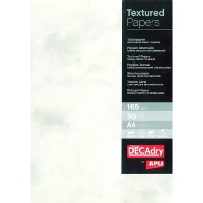 APLI PAPEL TEXTURA MÁRMOL A4 165GR PACK 50H GRIS