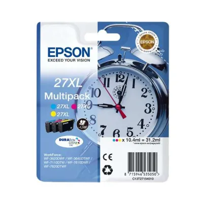 Epson T2715 (27XL) Pack de 3 Cartuchos de Tinta Originales