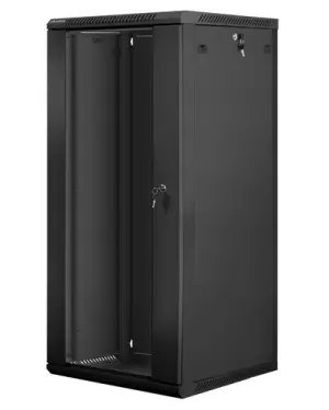 Lanberg Armario Rack 27U Bastidor de Pared Negro
