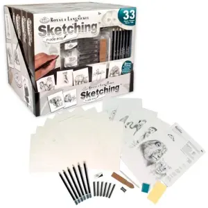 Royal Langnickel Juego De Arte Para Sketching Adventure Made Easy - Caja De 9 Dibujos