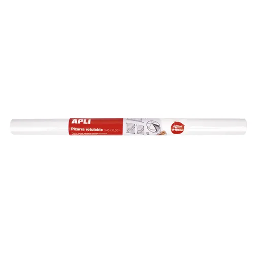 Apli Rollo Pizarra Blanca Adhesivo Reposicionable 0,5X0,45M