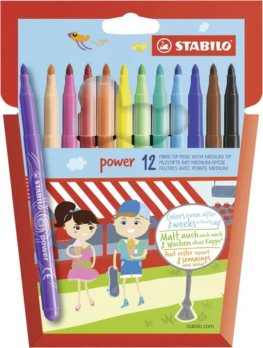 Stabilo Rotuladores Power Colores Surtidos Estuche 12 Ud
