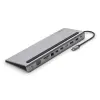 Belkin Docking USB-C Inc004Btsgy con 1xHDMI, 1xDisplayPort, 1xVGA, 2xUSB-A 3.0, 1xUSB-C PD 100W, 1xRJ45, 1xJack 3.5mm - Gris