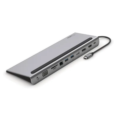 Docking Usb-C Belkin Inc004Btsgy A 1Xhdmi 1Xdisplayport 1Xvga 2Xusb-A 3,0 1X Usb-A 2.0 1Xusb-C Pd 100W 1Xgb Rj45 1Xjack 3,5 Mm Color Gris