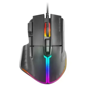 Mars Gaming MM-XT Black 12800 DPI RGB Cable Feather Paracord Mouse