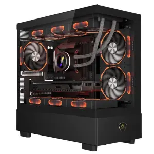 KEEP OUT Caja M-ATX XC-301 con 3 Ventiladores y USB 3.0 con Cristal Templado
