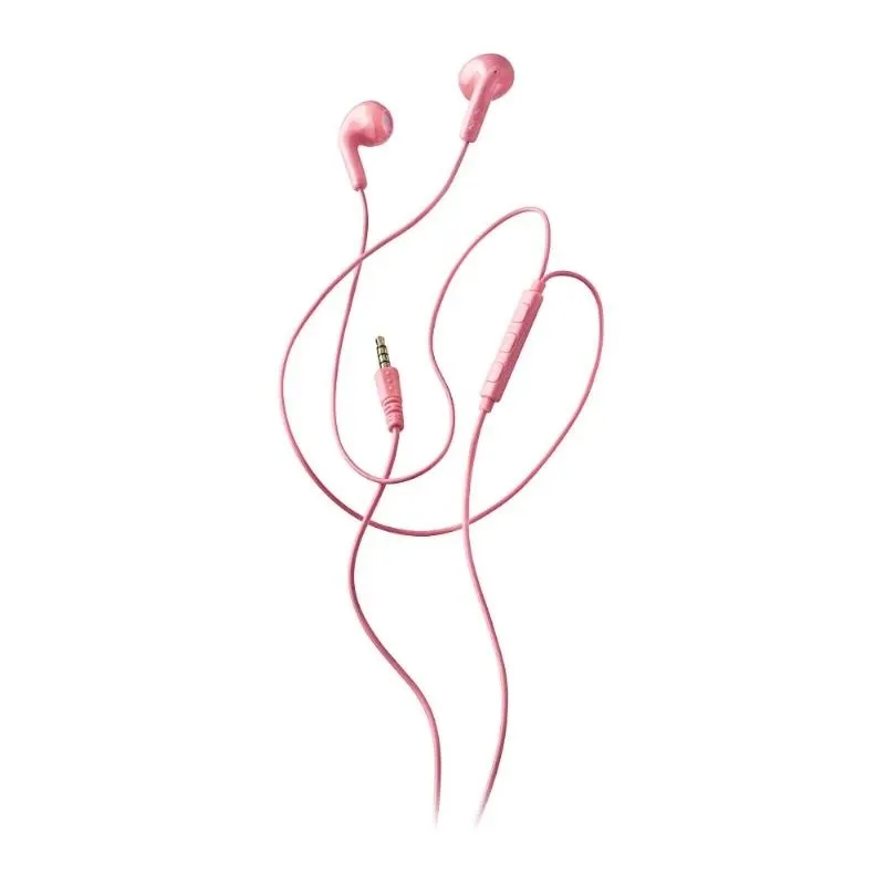 NGS Cross Flip Auriculares Intraurales con Micrófono Jack 3,5mm Rosa
