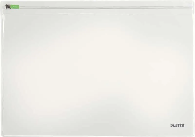 Leitz Traveller Pack De 2 Fundas Multiusos Transparentes - Tamaño 230X1X330Mm - Cierre De Cremallera