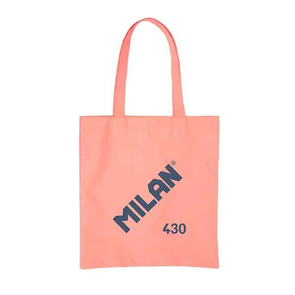 Milan Coleccion 430 Tote Bag Bolsa De Tela - Tamaño  50X38X41Cm - Asa Larga 27Cm - Tejido 'Ripstop' - Color Rosa