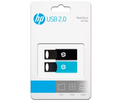 HP v212w Pen Drive USB 2.0 de 64 GB Tipo A Negro y Azul