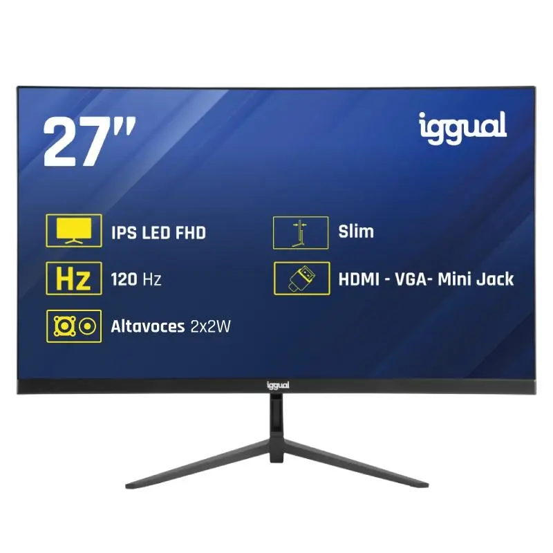 iggual Monitor 27" FHD IPS 120Hz 1ms VGA HDMI