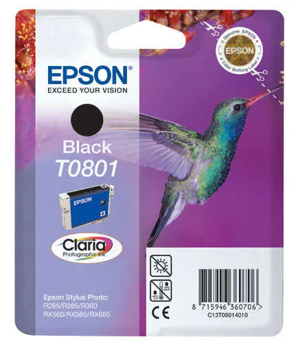 Epson T0801 Negro Cartucho De Tinta Original - C13T08014011