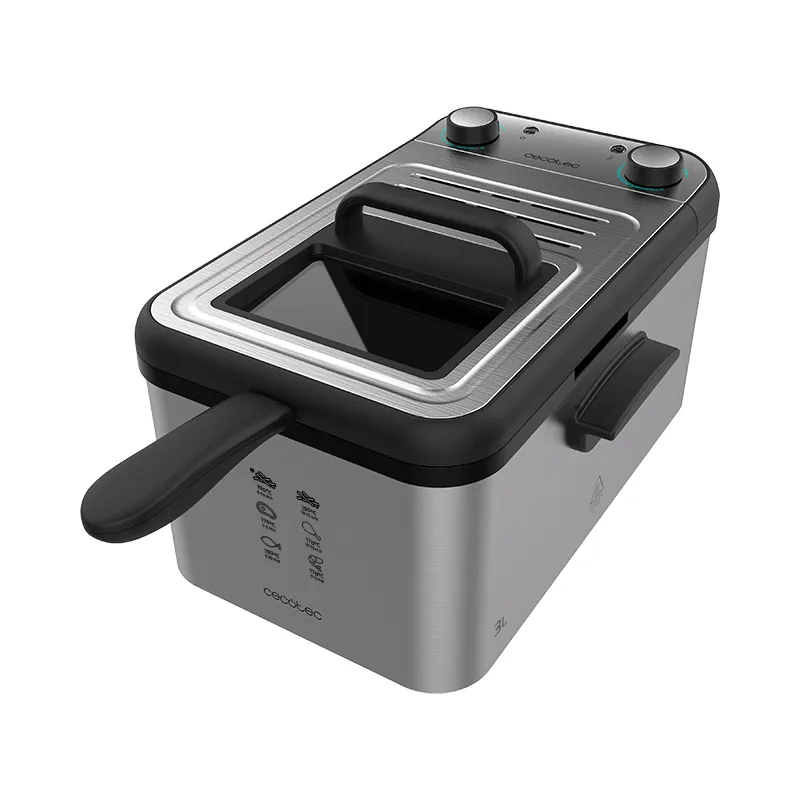 Cecotec CleanFry Infinity 3000 Freidora Independiente 3 L 2400 W Acero Inoxidable