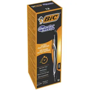 Bic Bolígrafo Retráctil Tinta de Gel Gel-Ocity Quick Dry Negro