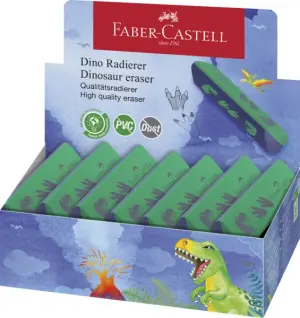 Faber-Castell Goma de Borrar Triangular Ergonómica Sin PVC - Borrado Limpio y Fácil