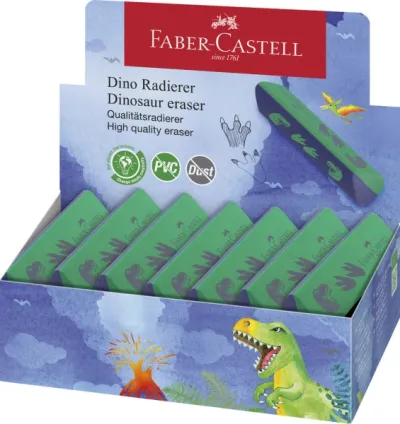 Faber-Castell Goma de Borrar Triangular Ergonómica Sin PVC - Borrado Limpio y Fácil