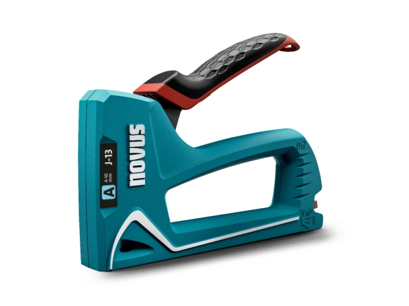 Novus J13 Clavadora/Grapadora - Para Grapas De 4 A 10Mm - Carga Inferior Con Desbloqueo De Seguridad - Bloqueo Del Mango - Indicador De Cantidad De Grapas Restante