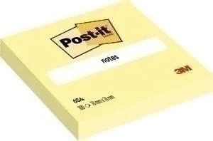 Post-It Notas 654 100H 76x76 mm Amarillo Canario