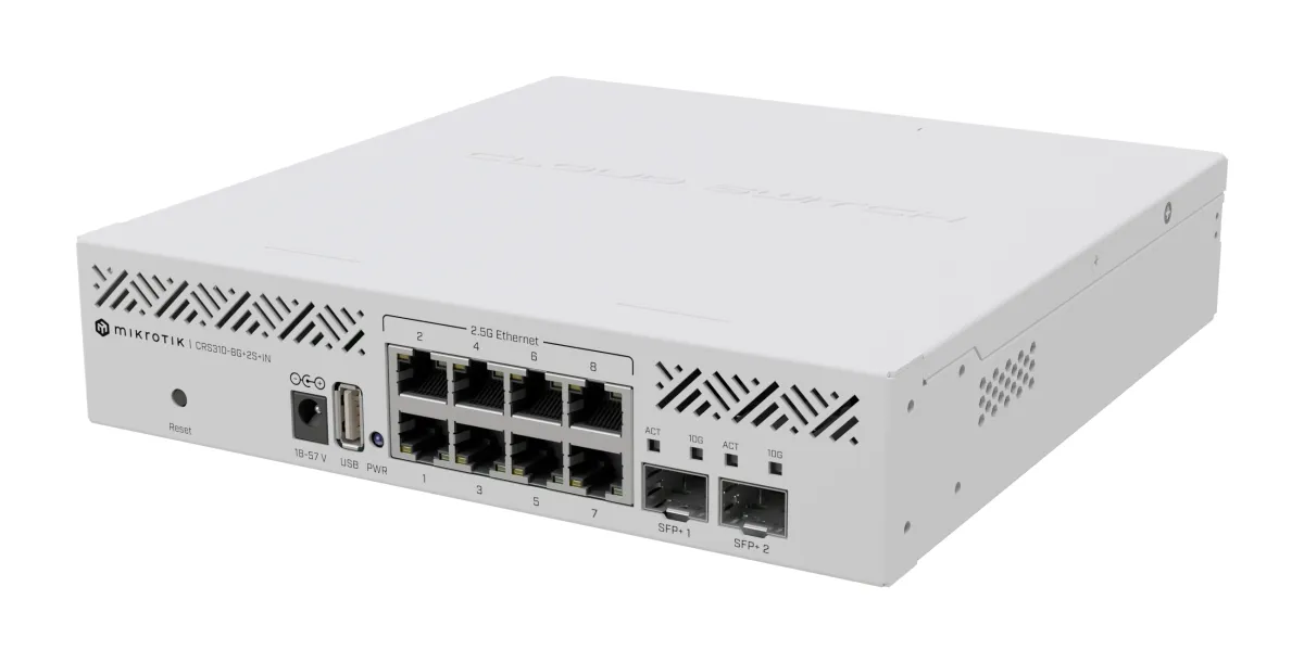 MikroTik CRS310-8G+2S+IN Switch 8x2.5GbE 2xSFP+