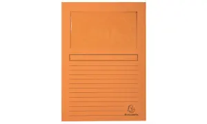 Exacompta Subcarpeta A4 Forever Con Ventana Naranja 120g - 100 Unidades