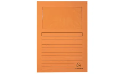 Exacompta Subcarpeta A4 Forever Con Ventana Naranja 120g - 100 Unidades