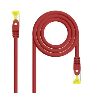 Nanocable Cable de Red RJ45 LSZH Cat.6a S/FTP AWG26 1m Color Rojo