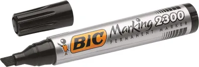Bic Marking 2300 Ecolutions Rotulador Permanente Punta Biselada Tinta Negra 3,7-5,5mm