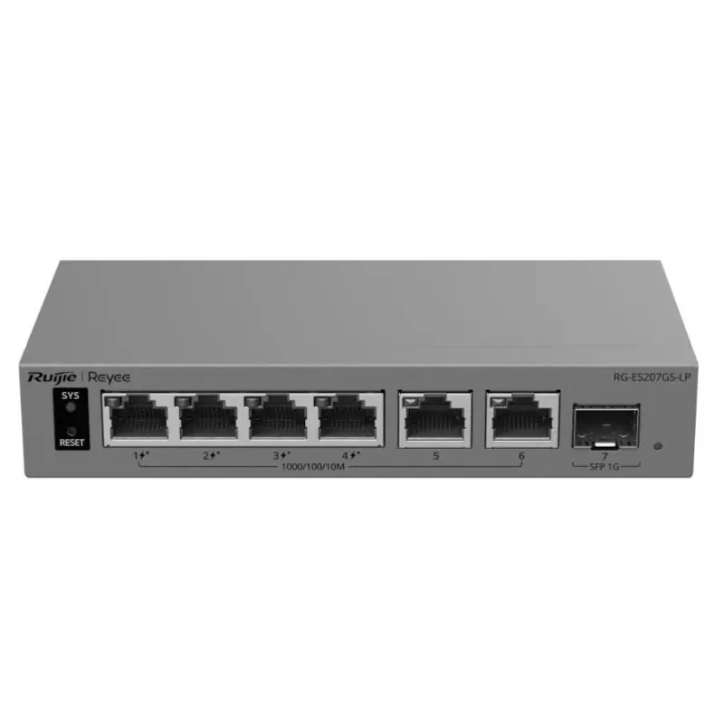 Ruijie Networks Reyee RG-ES207GS-LP Switch Cloud 4P PoE + 2P 1G