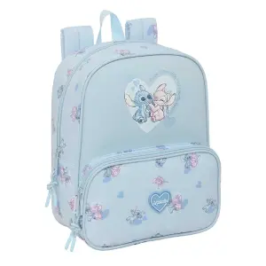 Safta Mochila Guardería Adaptable a Carro 6L con 2 Bolsillos Frontales Color Azul Claro