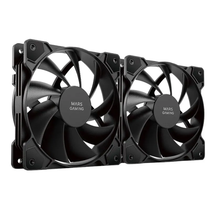 Mars Gaming Kit 2 Ventiladores Internos MF-PROX2 Black Ultra Silenciosos FDB Bearing Antivibración
