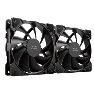 Mars Gaming Kit 2 Ventiladores Internos MF-PROX2 Black Ultra Silenciosos FDB Bearing Antivibración
